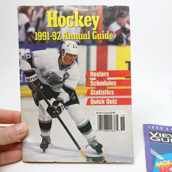 VINTAGE NHL 1991-92 Hockey Annual Guide & Stanley Cup Molson Viewer's Guide - Picture 3 of 7